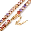 Classic Cubic Zirconia Tennis Necklace NJEW-G017-02B-G-1