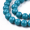 Opaque Solid Color Glass Beads Strands X-GLAA-T032-P10mm-13-3