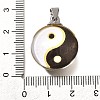 Flat Round 201 Stainless Steel Acrylic Pendants STAS-U036-01P-12-3