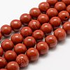 Natural Red Jasper Beads Strands X-G-E375-4mm-02-2
