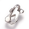 Tarnish Resistant 304 Stainless Steel Clip-on Earring Findings X-STAS-P206-02P-3