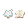 Light Gold Plated Alloy Enamel Pendants PALLOY-N176-28A-RS-2