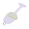 Printed Acrylic Big Pendants OACR-Q188-02A-2