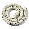 Flat Round Handmade Polymer Clay Beads CLAY-R067-12mm-02-3