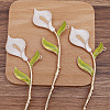 Alloy Enamel Flower Hair Sticks OHAR-PW0006-25D-1