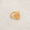 Vintage Brass Adjustable Cuff Open Rings for Women PB7121-1-2