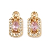 Brass Micro Pave Cubic Zirconia Pendants KK-K407-33G-07-1