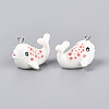 Sea Animal Theme Opaque Resin Pendants RESI-D071-04H-4