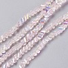 Electroplate Glass Bead Strands GLAA-F092-A07-1
