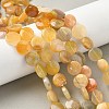 Natural Yellow Botswana Agate Beads Strands G-F790-H04-02-1