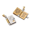 304 Stainless Steel Pendants SA-CBA694E-01GP-05-3