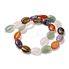 Natural Amethyst & Rose Quartz & Red Agate & Green Aventurine & Tiger Eye Beads Strands G-L164-A-16-3