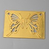 Acrylic Mirror Butterfly Cupcake Toppers FIND-WH0152-208F-1