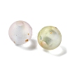 Frosted Transparent Acrylic Beads OACR-F013-13A-2