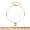 304 Stainless Steel Charm Bracelets BJEW-H210-01G-5