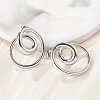 304 Stainless Steel Stud Earrings EJEW-D319-02P-2