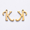 PVD Vacuum Plating 201 Stainless Steel Charms STAS-R105-K-G-1