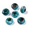 Two Tone Glass European Beads GDA009-6-1