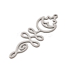 201 Stainless Steel Big Pendants STAS-Z109-07P-2