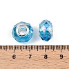 Transparent Glass European Beads GPDL-N004-D14mm-A09-3