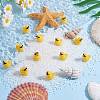 50Pcs Resin Ornaments Cute Little Yellow Duck Ornaments DIY Landscaping JX882A-5