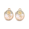 Rack Plating Alloy Enamel Pendants ENAM-N056-409A-1