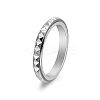 Rotatable Version Korean StyleRotatable Stainless Steel Finger Ring for Men PW-WGAB2A4-04-1