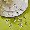 60Pcs 10 Style Tibetan Style Alloy Pendants FIND-SC0003-69-4
