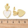 Brass Dangle Stud Earrings EJEW-F359-12G-02-3