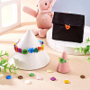 80Pcs 2-Hole Porcelain Buttons PORC-PJ0001-02C-7