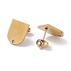 304 Stainless Steel Stud Earring Findings LS-STAS-P310-03G-2
