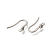 304 Stainless Steel Rhinestone Earring Hooks STAS-D310-01P-04-2