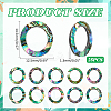 25Pcs Natural Abalone Shell/Paua Shell Cabochons SHEL-WR0001-01-2