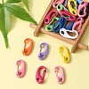 20Pcs Spray Painted Alloy Push Gate Snap Keychain Clasp Findings FIND-YW0001-74-6