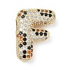 Brass Micro Pave Cubic Zirconia Pendants KK-Z108-02G-F-1
