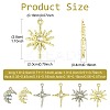 30Pcs 6 Styles Alloy & Resin Pendants Sets FIND-FS0004-90-4
