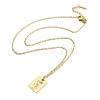 Birthday Flower 304 Stainless Steel Pendant Nacklaces For Women STAS-S124-03G-03-2