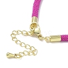 3MM Nylon Milan Cord Necklace Making NJEW-H084-01G-29-2