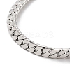 Non-Tarnish 304 Stainless Steel Curb Chain Bracelet BJEW-K226-01B-P-2