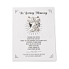 DIY Funeral Memorial Charm Keepsakes Brooch Making Kit DIY-FH0006-35A-2