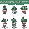 30Pcs 6 Styles Opaque Resin Plants Cabochons CRES-CJ0001-55-2