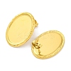 Ion Plating(IP) 304 Stainless Steel Oval Stud Earrings EJEW-D281-19G-2
