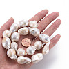 Natural Baroque Pearl Keshi Pearl Beads Strands PEAR-S019-04B-6