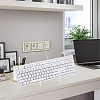 1-Tier Acrylic Keyboard Display Stands with Platinum Plated Iron Supports ODIS-WH20015-06A-03-4