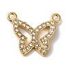 PVD Vacuum Plating 304 Stainless Steel Rhinestone Pendants STAS-L081-002G-01-1