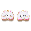 Rack Plating Printed Alloy Pendants LS-ENAM-N055-177A-3