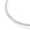 Natural Light Blue Agate Bead Bracelets BJEW-JB04555-03-2