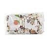24Pcs 6 Colors Floral Animal Printed Burlap Packing Pouches ABAG-FS0001-13-6