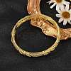 Brass Micro Pave Cubic Zirconia Hinged Bangles for Women BJEW-D313-02G-1