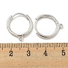 Brass Hoop Earrings EJEW-L211-012D-P-2
